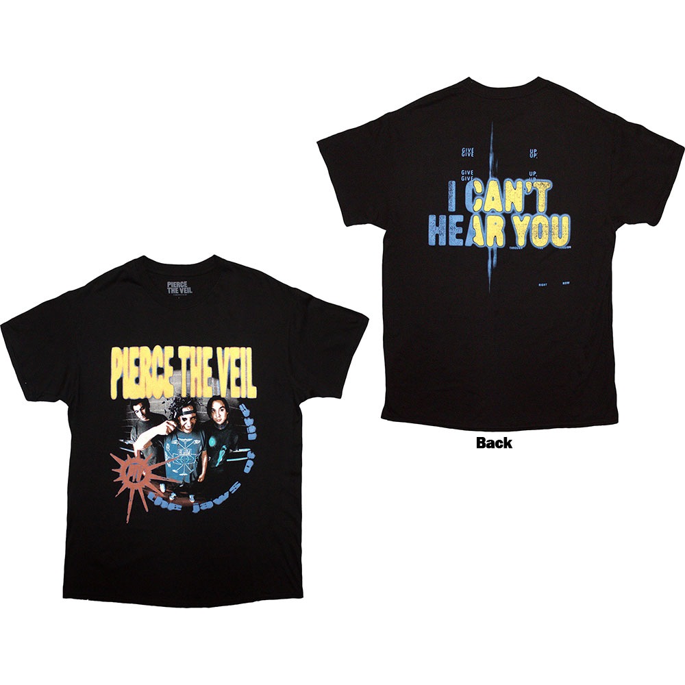 Pierce The Veil - I Can't Hear You Heren Tshirt - Zwart